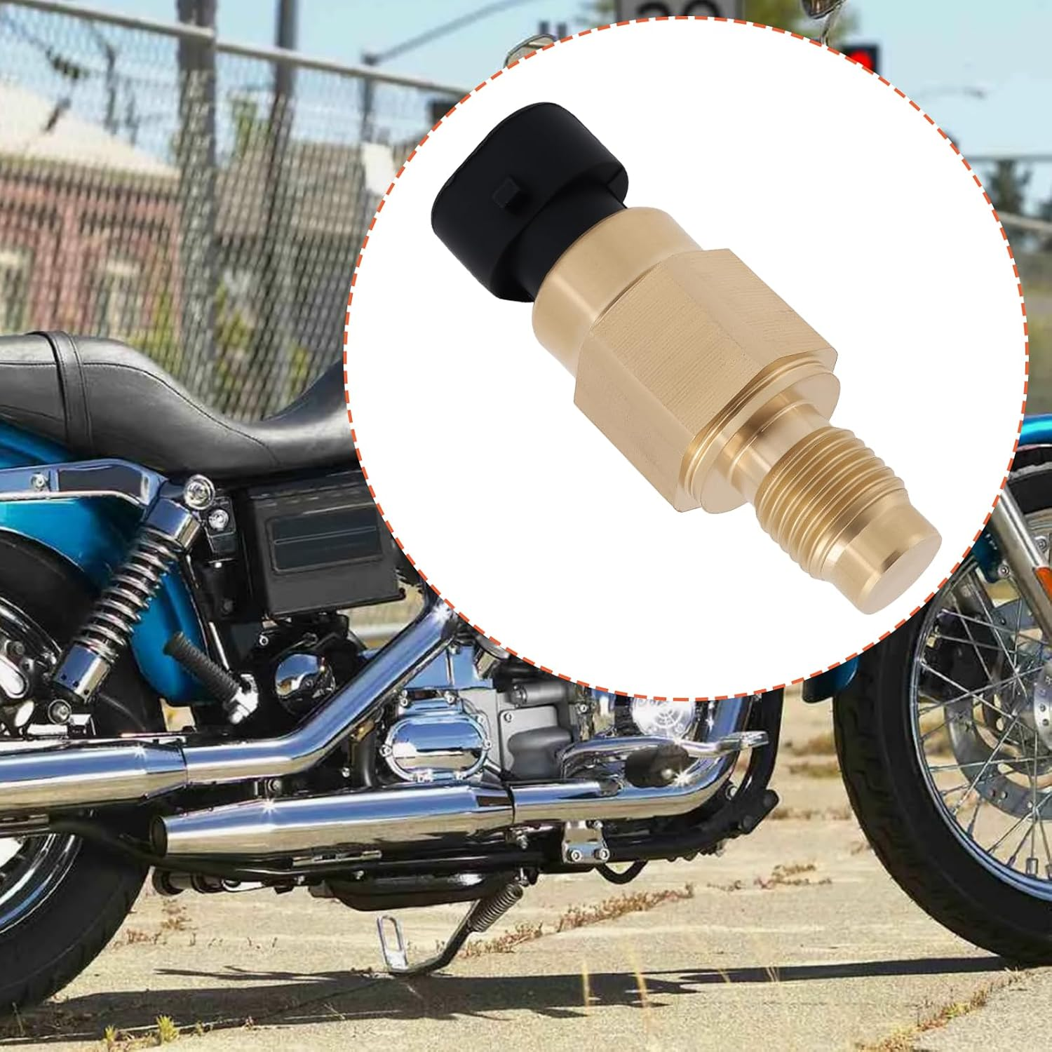 Be in Your Mind 2-Pin Temperature Sensor Replacement Part 32446-99 3244699 Compatible with Harley-Davidson Big Twin 1999-2017 image number 1