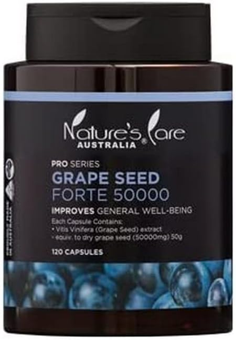 Nature'S Care Pro Series 50000Mg Grape Seed Forte Supplement 120 Capsules