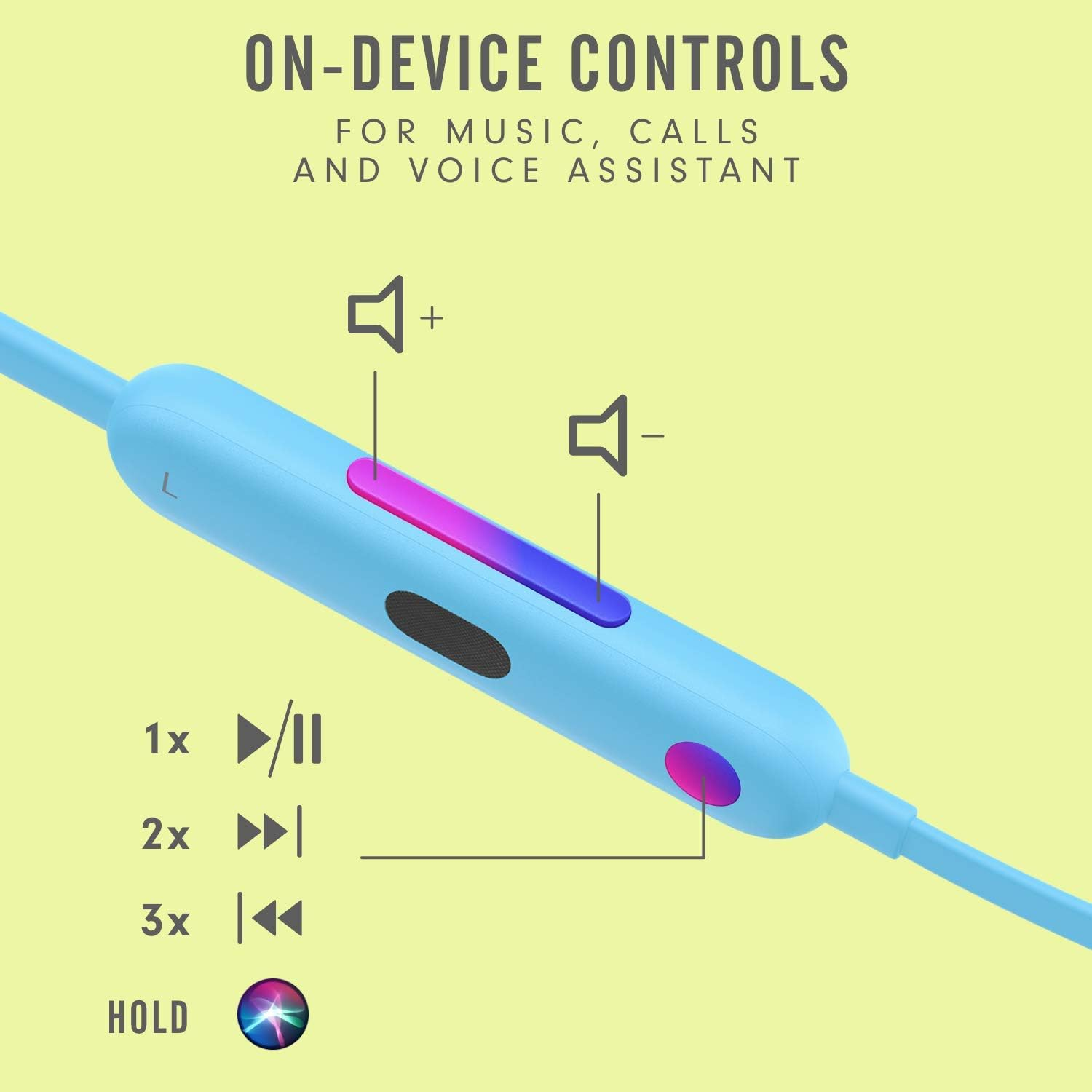 Beats Flex Wireless Earphones &ndash; Apple W1 Headphone Chip, Magnetic Earbuds, Class 1 Bluetooth, 12 Hours of Listening Time - Blue (Latest Model) image number 5