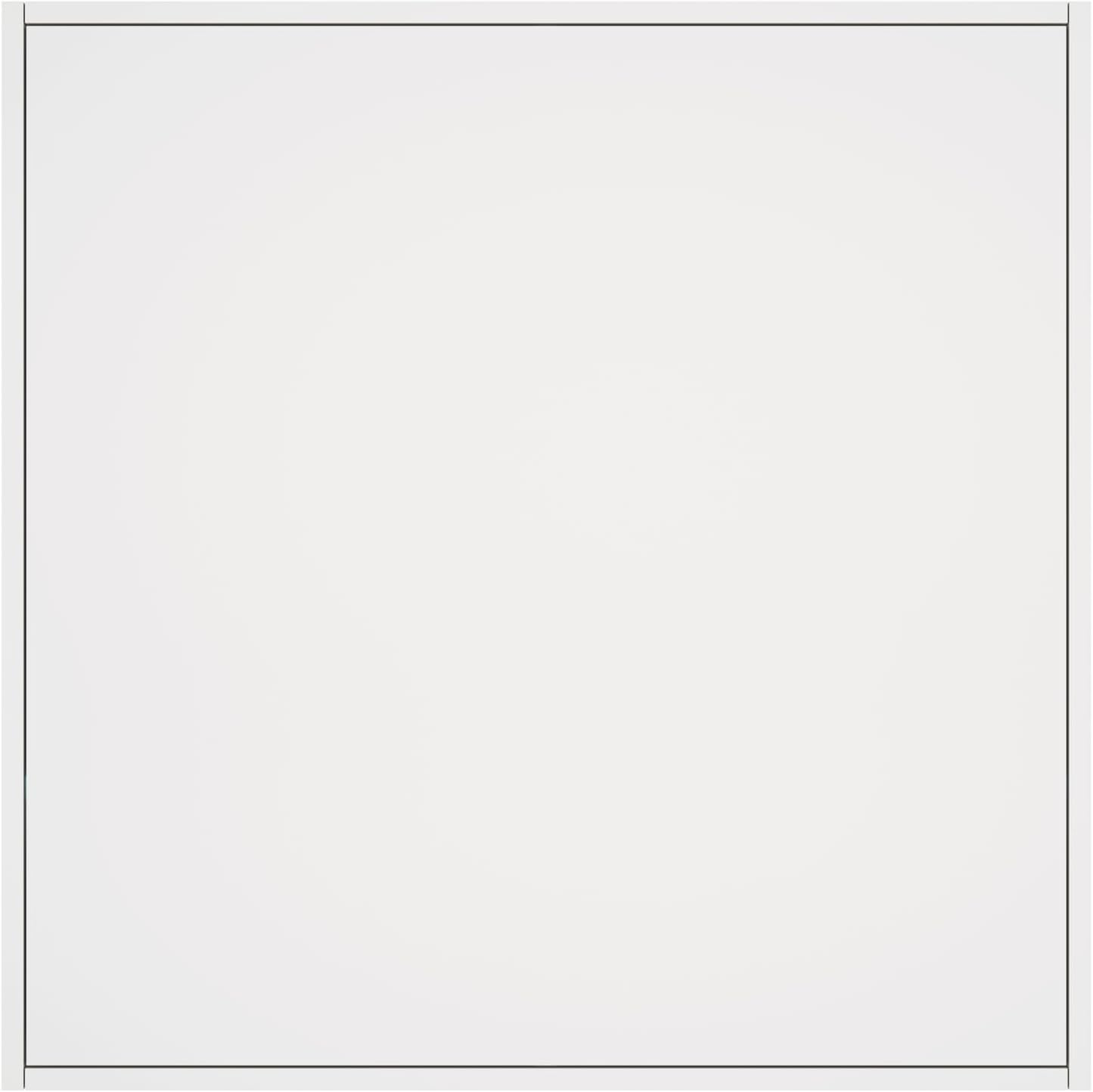 OIKITURE Bathroom Mirror Cabinet with 16 LED Lighted Colours, Bathroom Cabinet with Closed and Opened Wall Mount Storage Shelves, Cupboard Shower Mirror, White, 75&times;75Cm image number 2