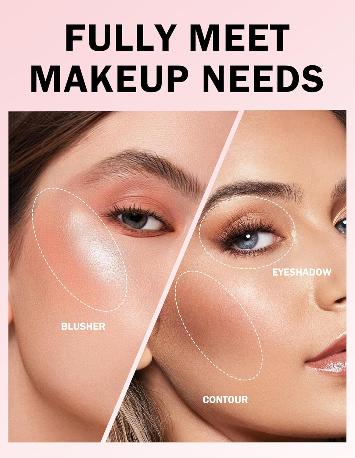 Erinde Makeup Set Kit for Women Girls Teens,Makeup Gift Set Includes Lengthening Mascara, Eyebrow Gel, 10 Color Eyeshadow, Concealer, Contour Brush, Eyeliner Pencil, Lipstick, Brushes & Sharpener, #B image number 2