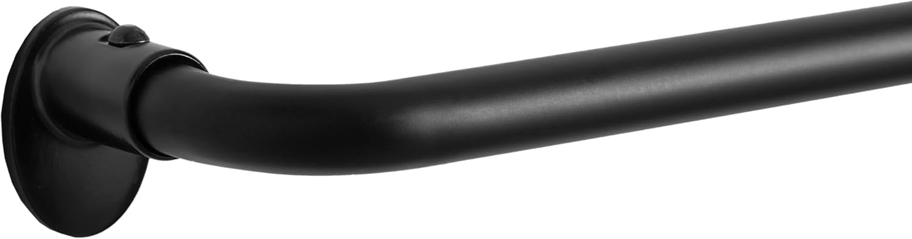 Eclipse Clinton Curtain Rods, Black Out Curtain Rod, 5/8 Inch Blackout Wrap around Adjustable Curtain Rod, Curtain Rods for Windows 28 to 48 Inch, Matte Black Curtain Rod image number 2