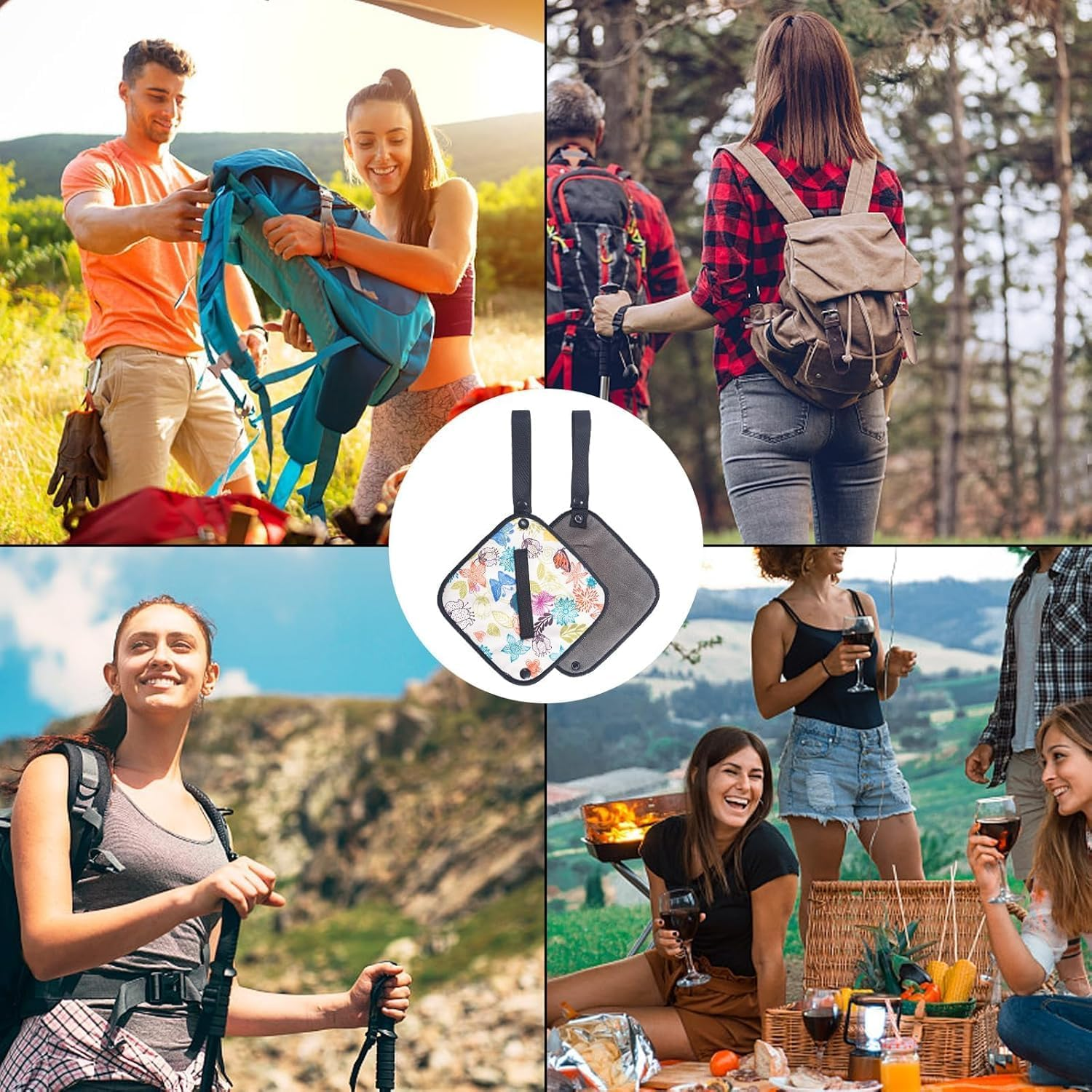 Pee Cloth for Women Hiking - Reusable Pee Rag, Soft Absorbent Washable Eco-Friendly Toilet Paper Alternative, Hygienic Female Urination Solution for Camping, Travel Essentials image number 4