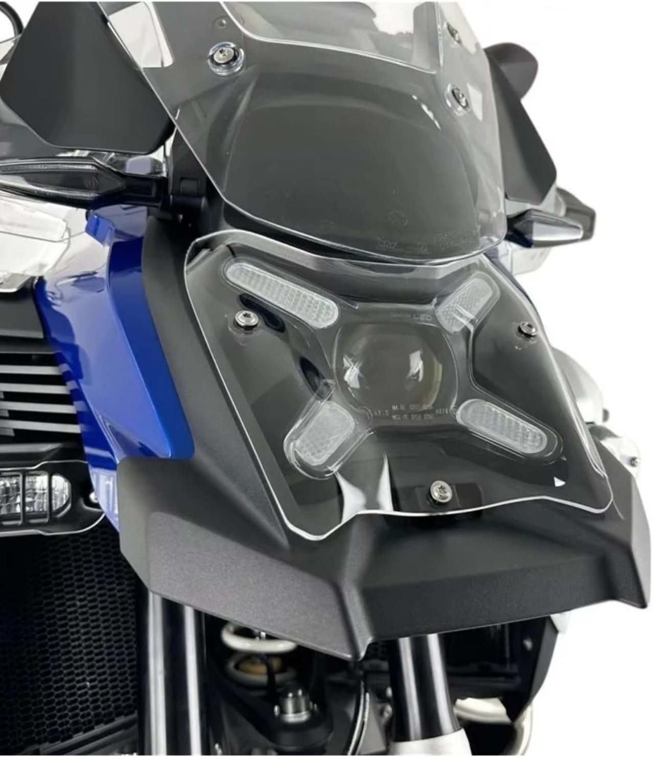 Jiningxinxin Motorcycle Headlight Protective Cover Compatible with R1300GS Adv Adventure LIGHTHOUSE Protection(Light Gray)