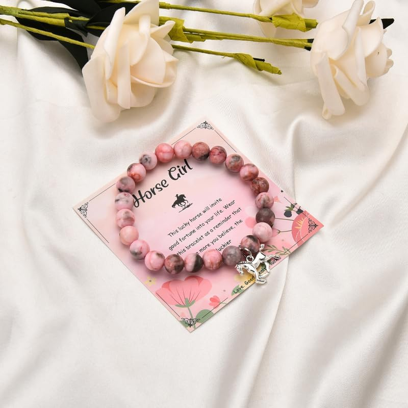 Horse Gifts Bracelet for Girls Inspirational Horse Lover Christmas Birthday Gifts for Daughter Granddaughter Niece Friends image number 3