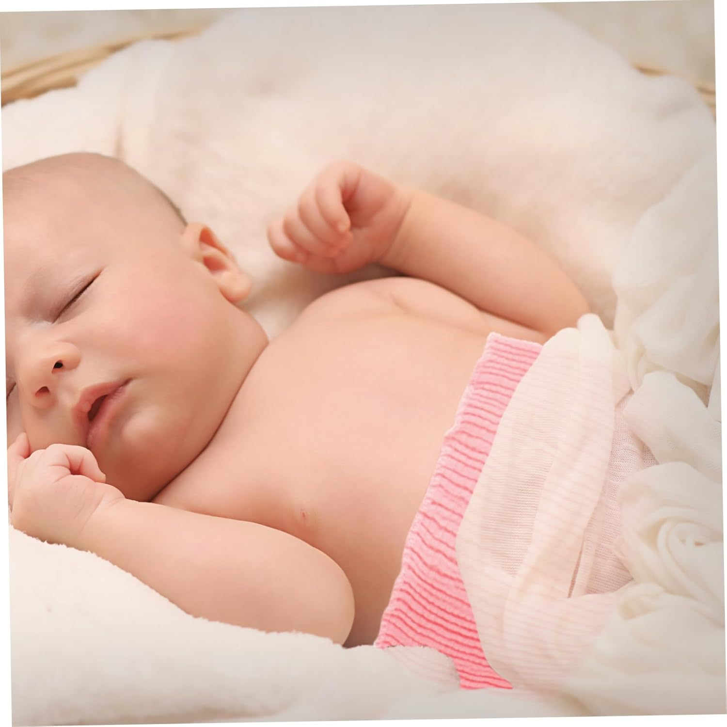 5Pcs Cotton Belly Band Boy Girl Navel Cord Straps Soft High Elastic Belly Bands for Newborn for Protecting and Umbilical Cord after Bathing Daily Wear image number 6