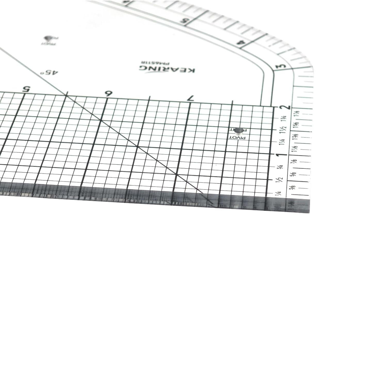 KEARING Metric Acrylic Pattern Master Ruler for Sewing, Pattern Making image number 5