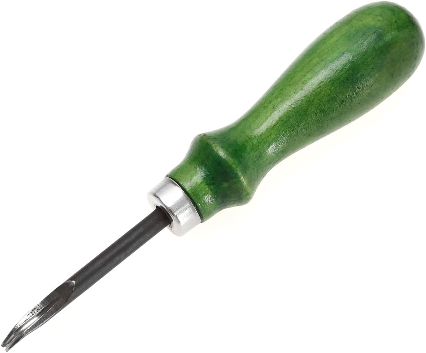 Ecsing 0.8Mm Leather Edger Leather Working Tool DIY Craft Artwork Handmade Ergonomic Design Wooden Handle Edge Cutter, Green image number 6