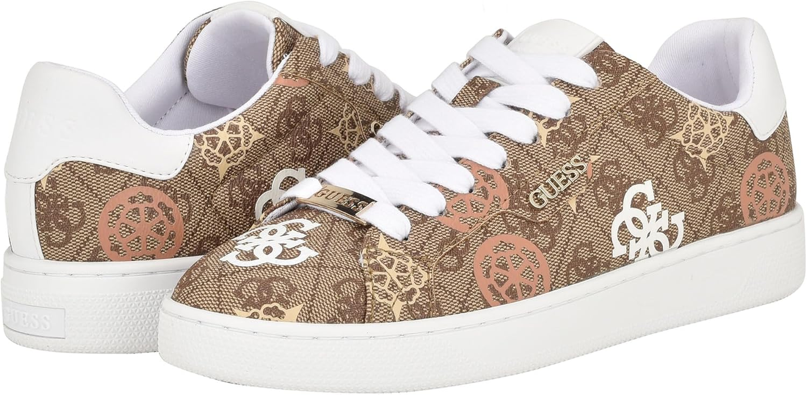 GUESS Women'S Renzy Sneaker, Black 007, 5.5 image number 4