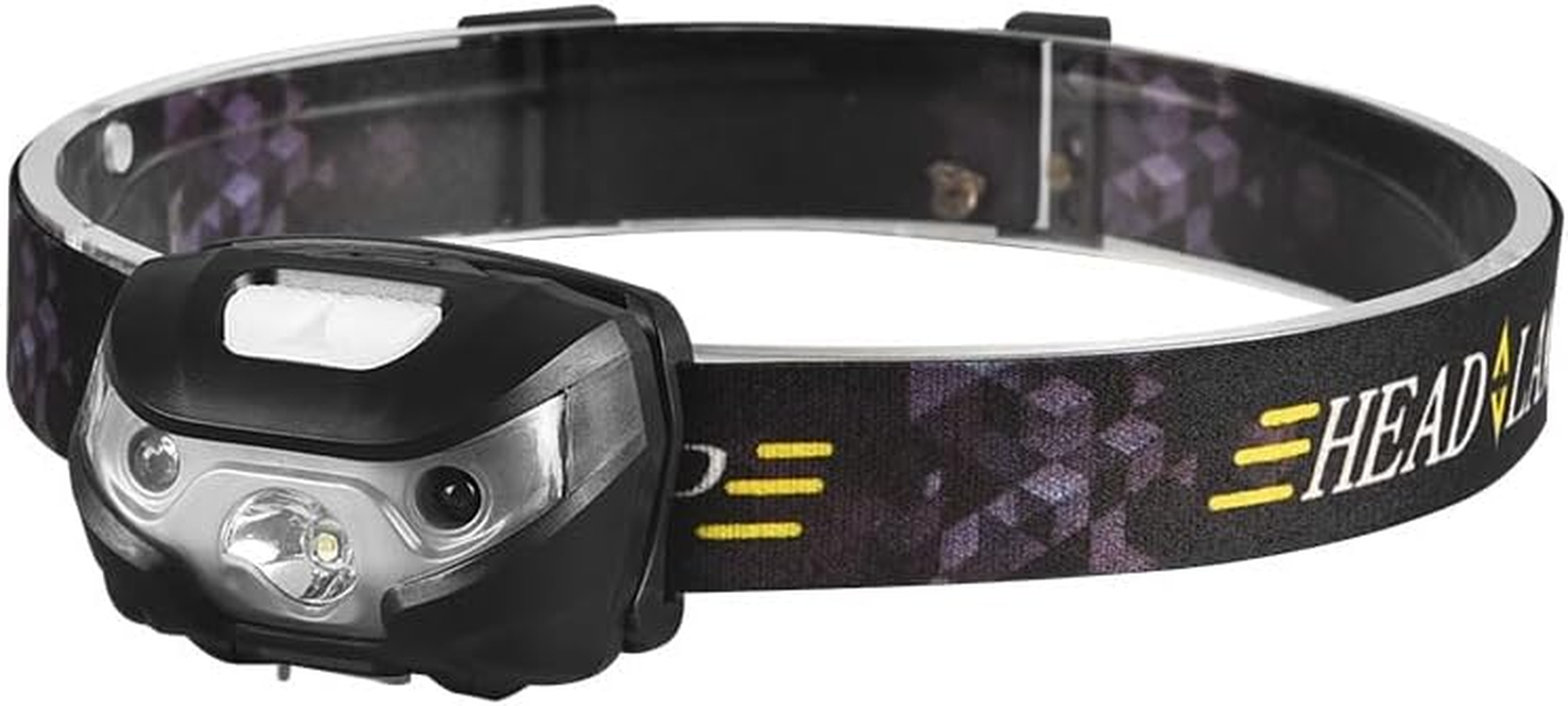 Headlamp Rechargeable with Motion Sensor: Waterproof LED Head Torch, Ultra-Bright Lightweight Headlight for Camping Hiking Night Running Fishing Cycling USB Charging, Adjustable Angle image number 2