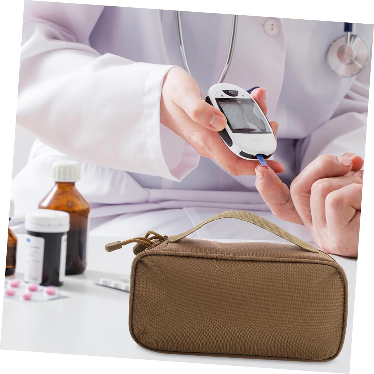 HONMEET Emergency Bag for Outdoor Travel Camping Toiletry Bag Organizer Compact and Portable