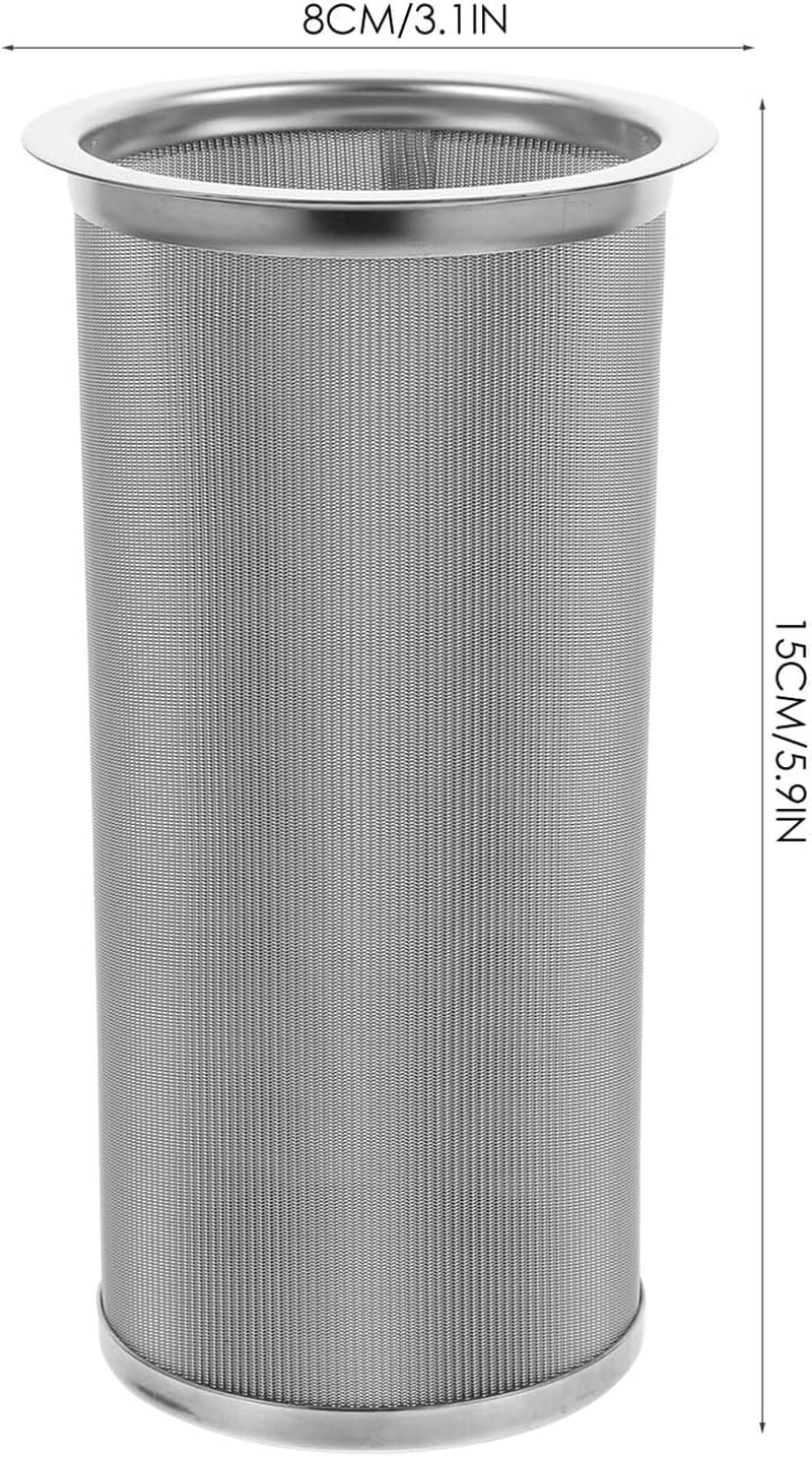 Toyvian Stainless Steel Coffee Strainer and Tea Filter Mesh Jar Filter Infuser for Home Office Restaurant Use Easy to Clean and Reusable image number 5