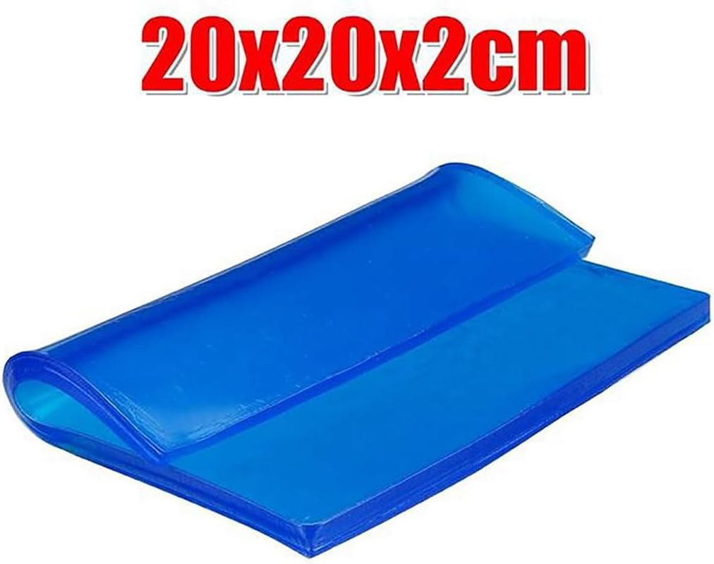 2Pcs 2CM Blue Motorcycle Universal Seat Cushion Gel Pad Cool Pad Shock Absorption Mat DIY Cut Cushion A image number 1