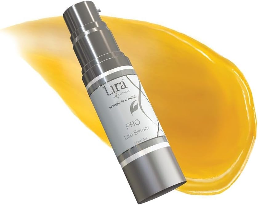 Lira Clinical Pro Lite Serum - Face Brightening Serum with Plant Stem Cell - Lightening Face Serum for Acne Skin, Dry, and Oily - 0.5 Ounce