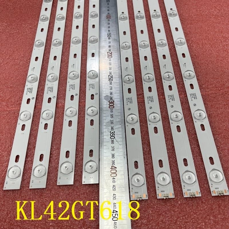 8Pcs LED Bar Compatible with DNS K42A619 Compatible with Supra STV-LC42T410FL Compatible with Konka 42" TV KL42GT618 35017849 35017855 35017848 image number 2