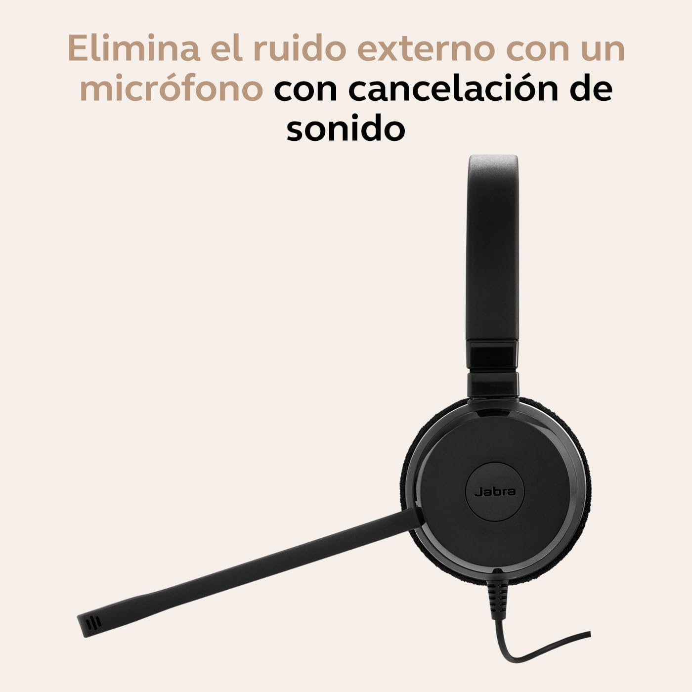 Jabra Evolve 20 Stereo Headset &ndash; Microsoft Certified Headphones for Voip Softphone with Passive Noise Cancellation &ndash; USB-C/A &ndash; Black image number 1