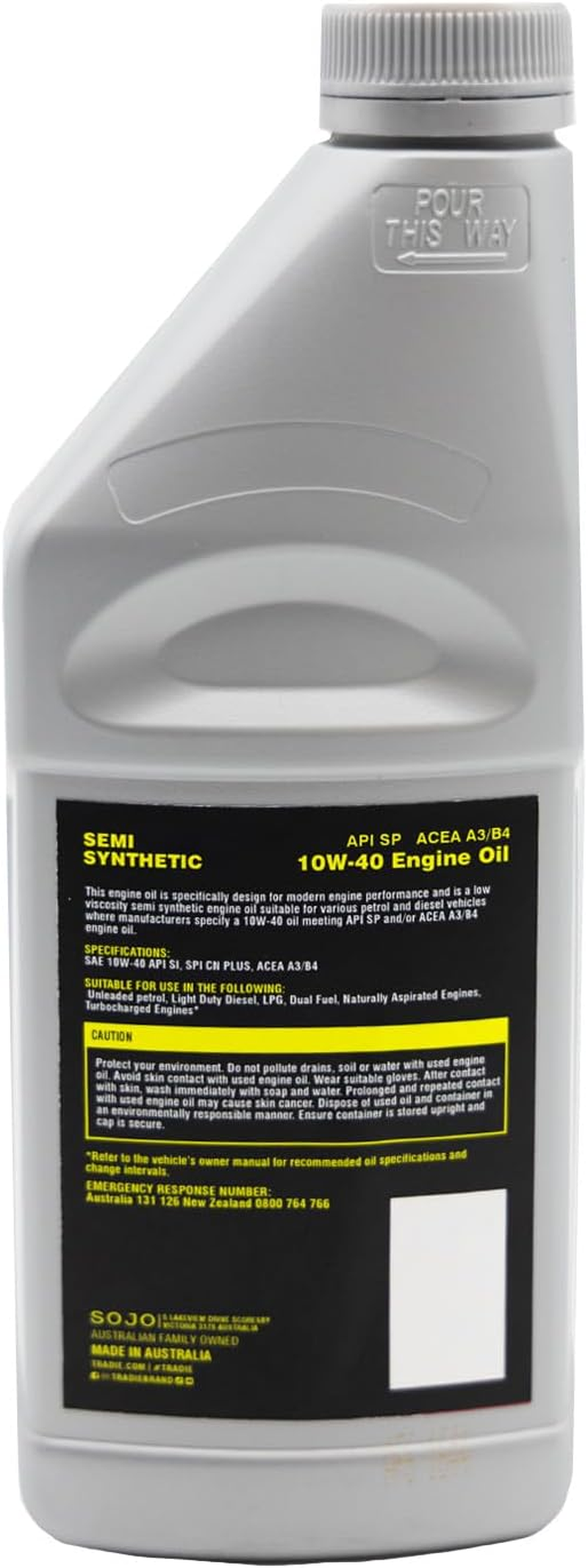 TRADIE 10W - 40 Engine Oil, 1 Litre, Suitable for Various Petrol and Diesel Vehicles, Low Viscosity, image number 1