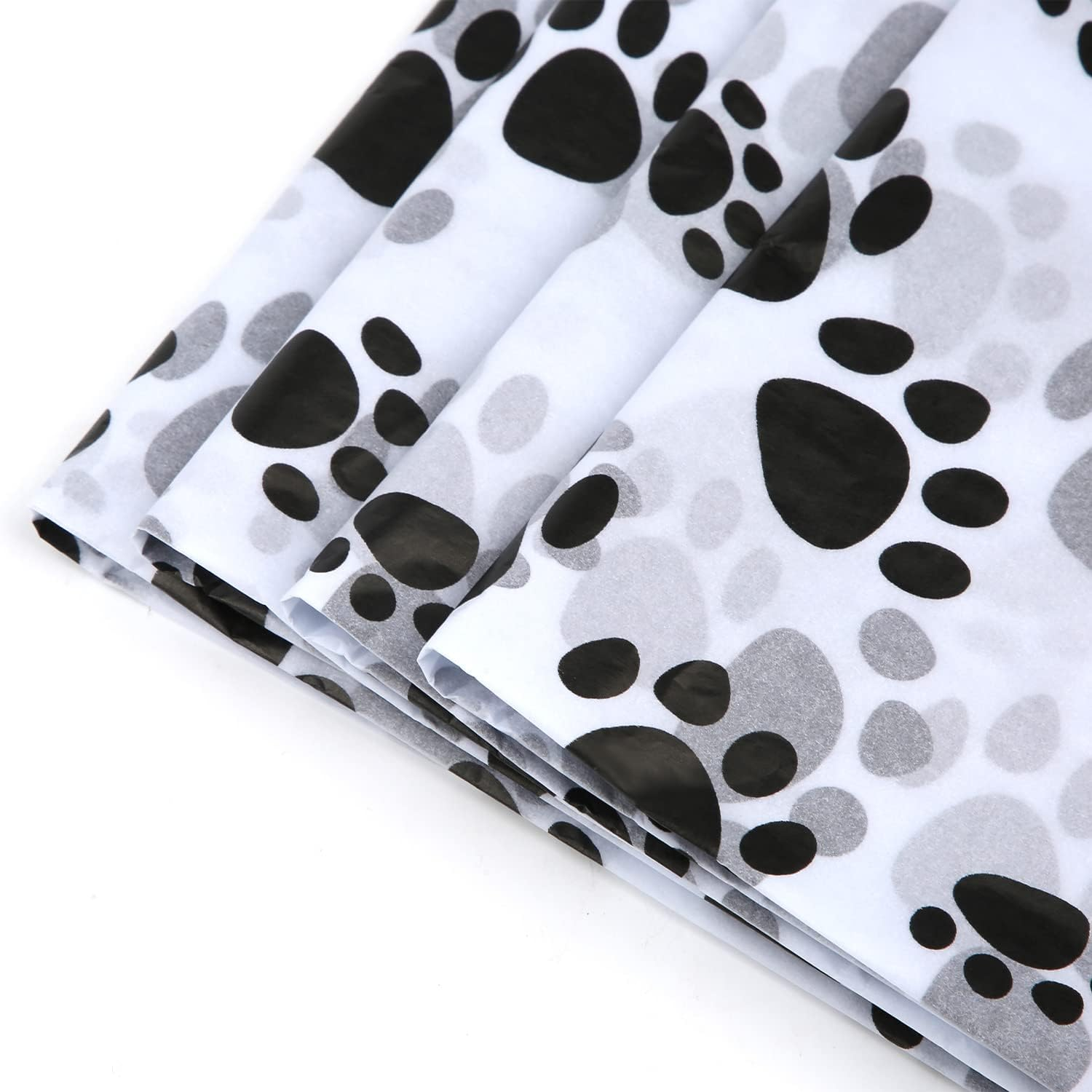 30Pcs Tissue Paper Sheets, 20X14In Dog Paw Tissue Paper Cute Tissue Paper Bulk for Packaging Christmas Wedding Birthday Party DIY Crafts Arts (White Background) image number 5