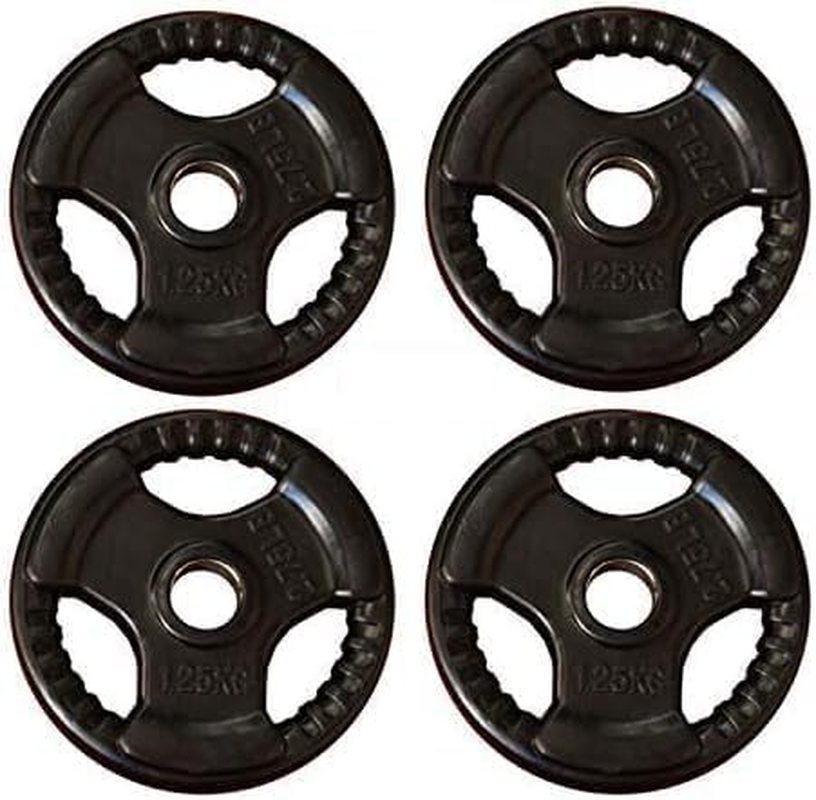 Standard Weight Plate for Dumbbell and Barbell - Premium Quality Weighted Rubber Coated Plates Gym Equipment Accessories Body Building, Weightlifting, Crossfit, Fitness & Sports