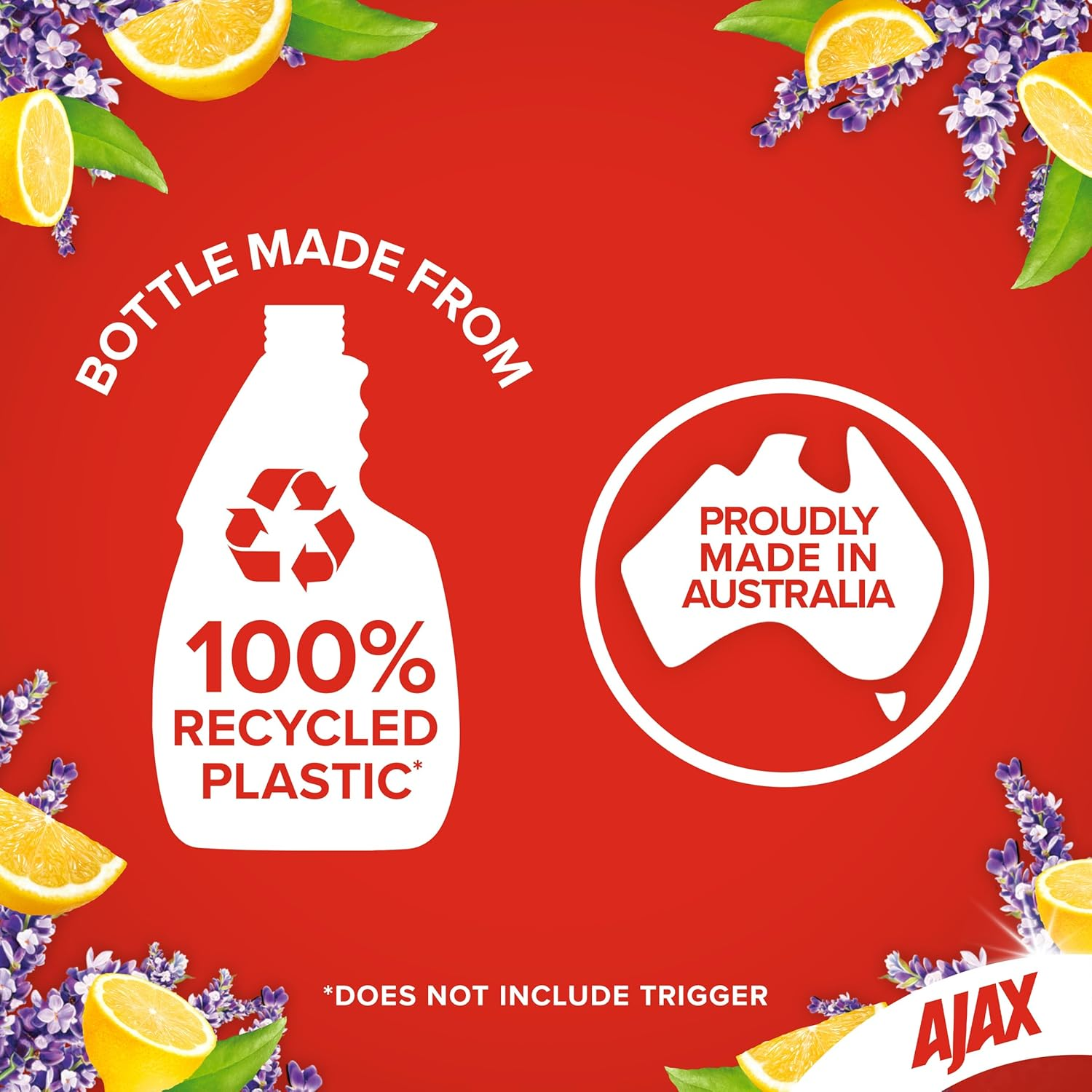 Ajax Lavender and Citrus Multipurpose Spray N Wipe Cleanser 500 Ml image number 2