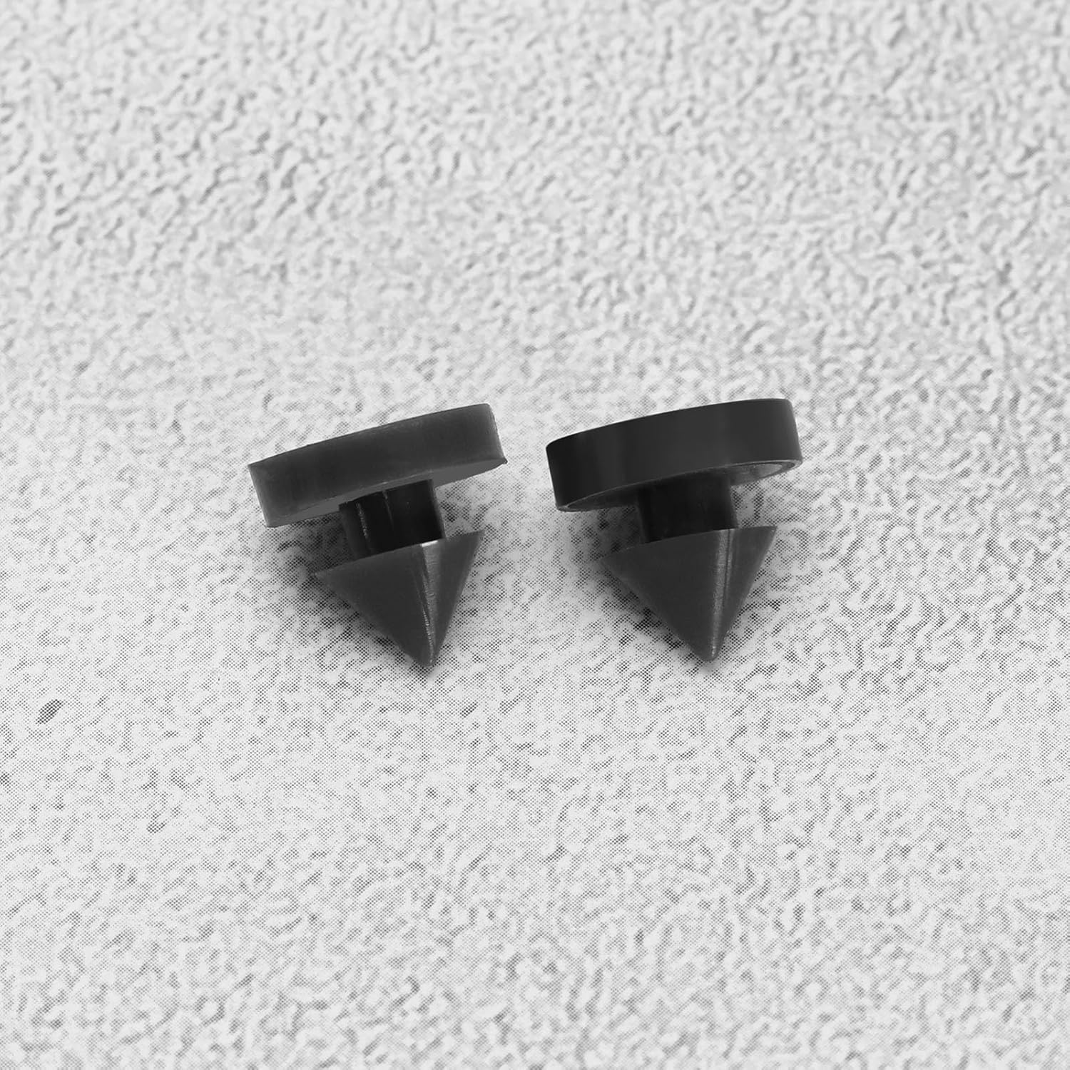 SING F LTD 100Pcs Rubber Door Silencers Hinge Outlet Door Silencer for Metal Frame Doors anti Collision Door Slam Silencer Lubricate the Door Silencer, Black image number 5