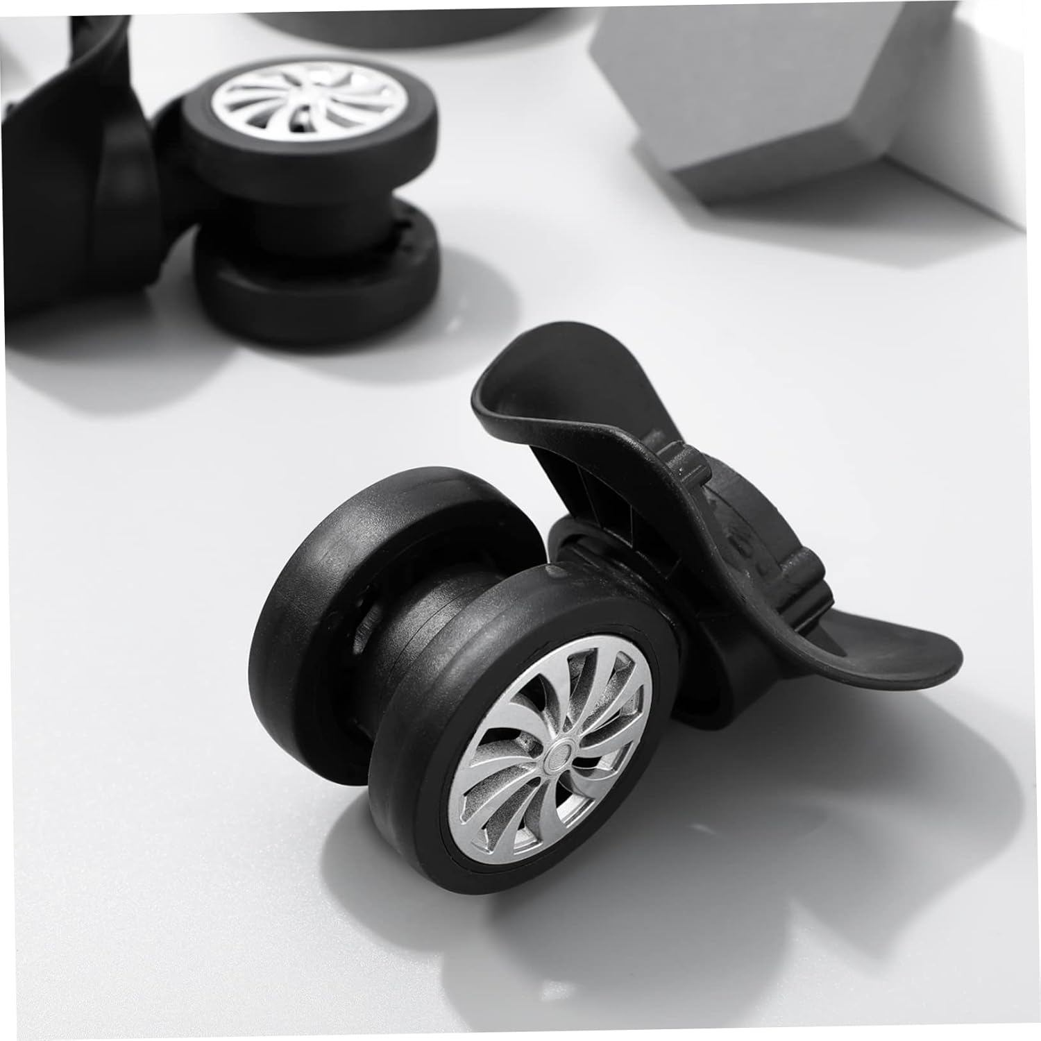 NOLITOY 4Pcs Swivel Wheels Replacement for Luggage Suitcase Durable Travel Bag Wheels Spare Parts for Smooth Mobility and Easy Installation