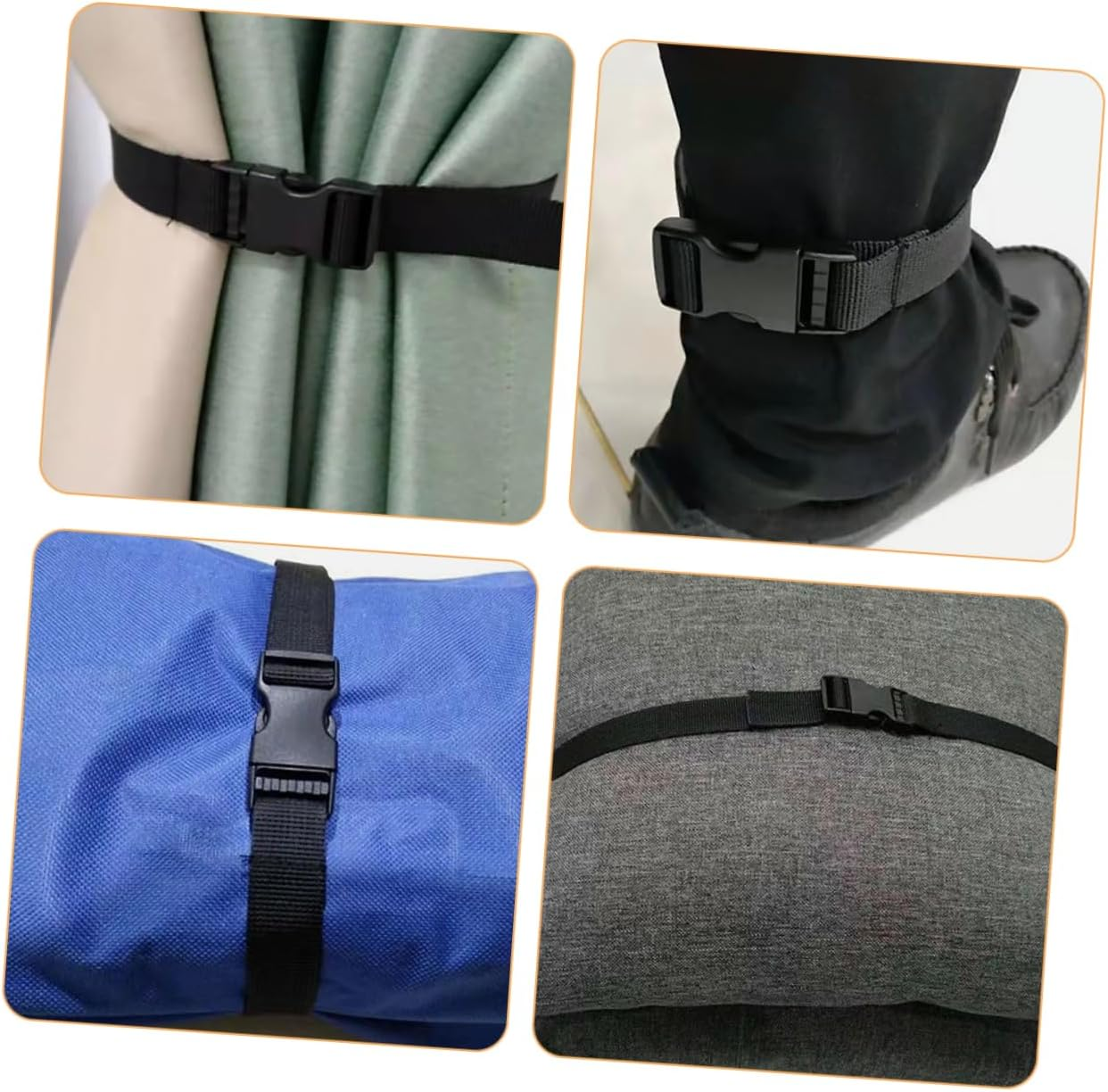 6Pcs Outdoor Luggage Straps with Elastic Buckles Heavy Duty Suitcase Binding Straps for Secure Travel Versatile Travel Gear for Suitcases and Backpacks and Effortless image number 3