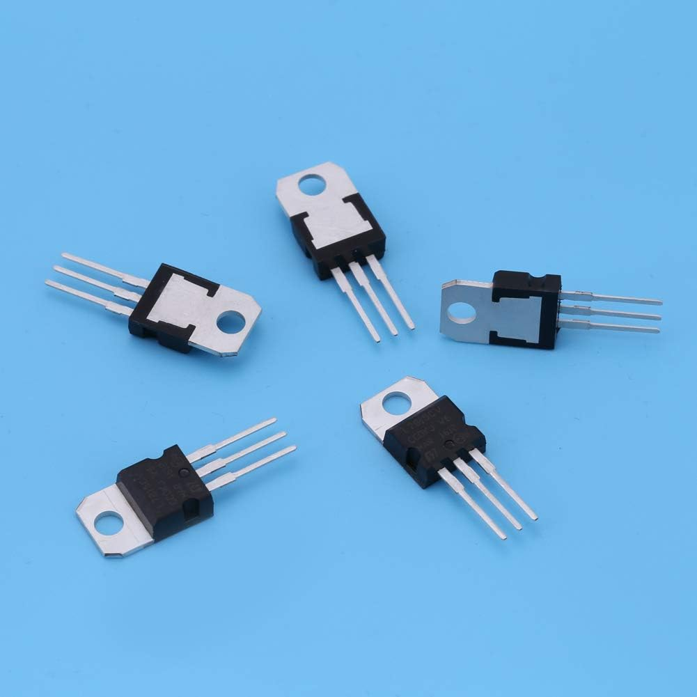 Voltage Regulator Transistor, Voltage Regulator Kit 40Pcs 8 Types Transistor Assortment Kit Set 7805 7809 7812 7815 7905 7912 7915 LM317 to 220 image number 2