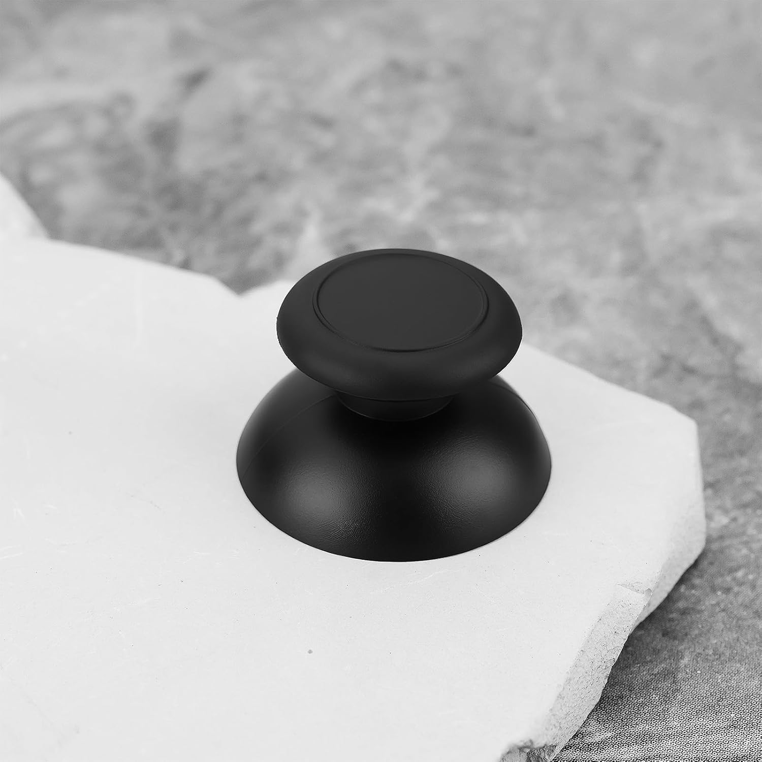 VGOL 4PCS Replacement Analog Thumbsticks Compatible with Nintendo Wii U Gamepad Controller (Black)