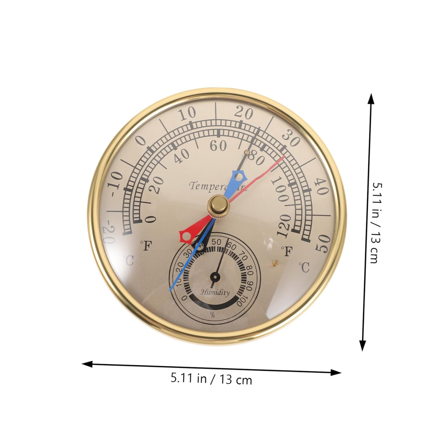 DECHOUS Thermometer and Humidity Gauge for Indoor and Outdoor Use, Wall-Mounted Room Thermometer for Greenhouses and Hotbeds, Max-Min Temperature and Humidity Monitoring Tool image number 2
