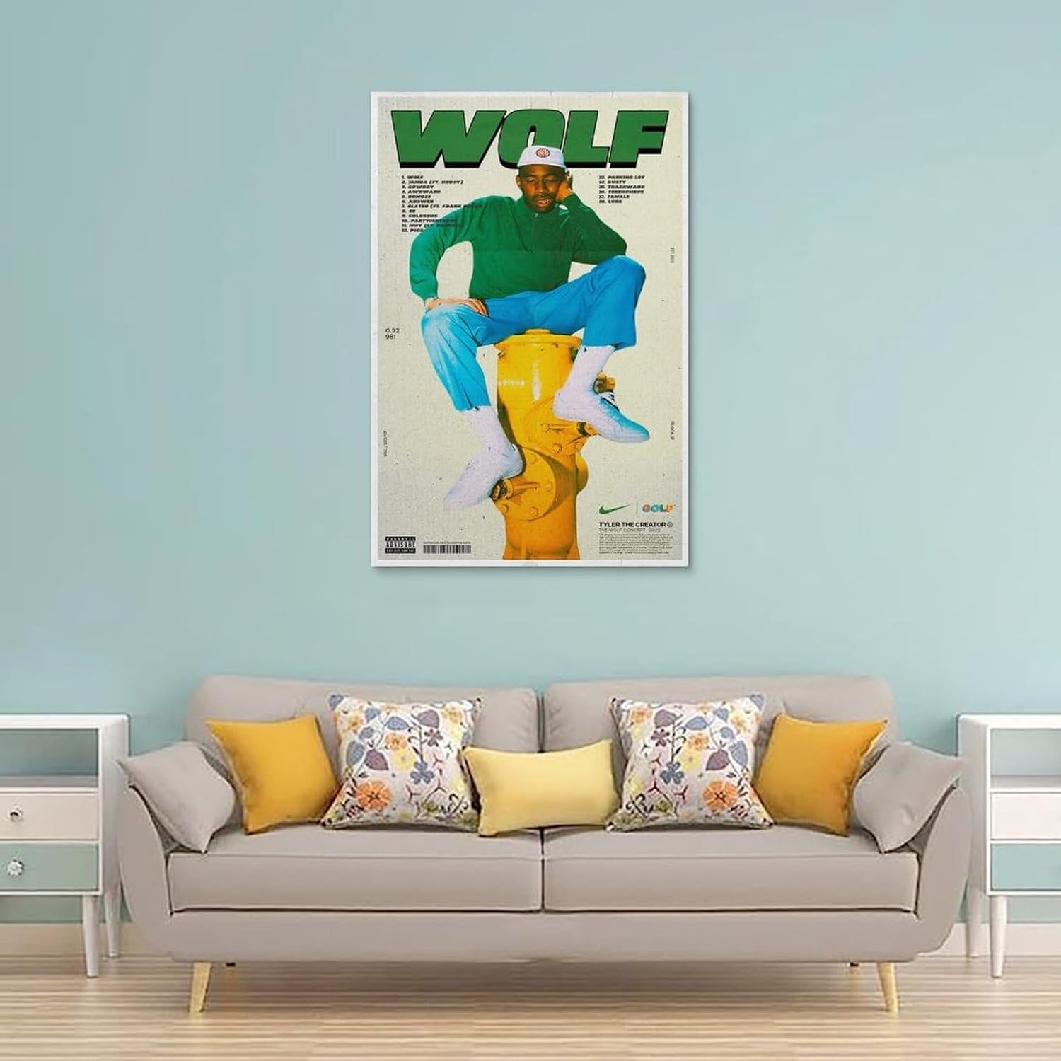 Tyler Poster the Creator Wolf Album Poster Canvas Painting Wall Art Picture Home Decor Print for Bedroom Living Room Dorm Study Bar Office 12X18Inch(30X45Cm) image number 5
