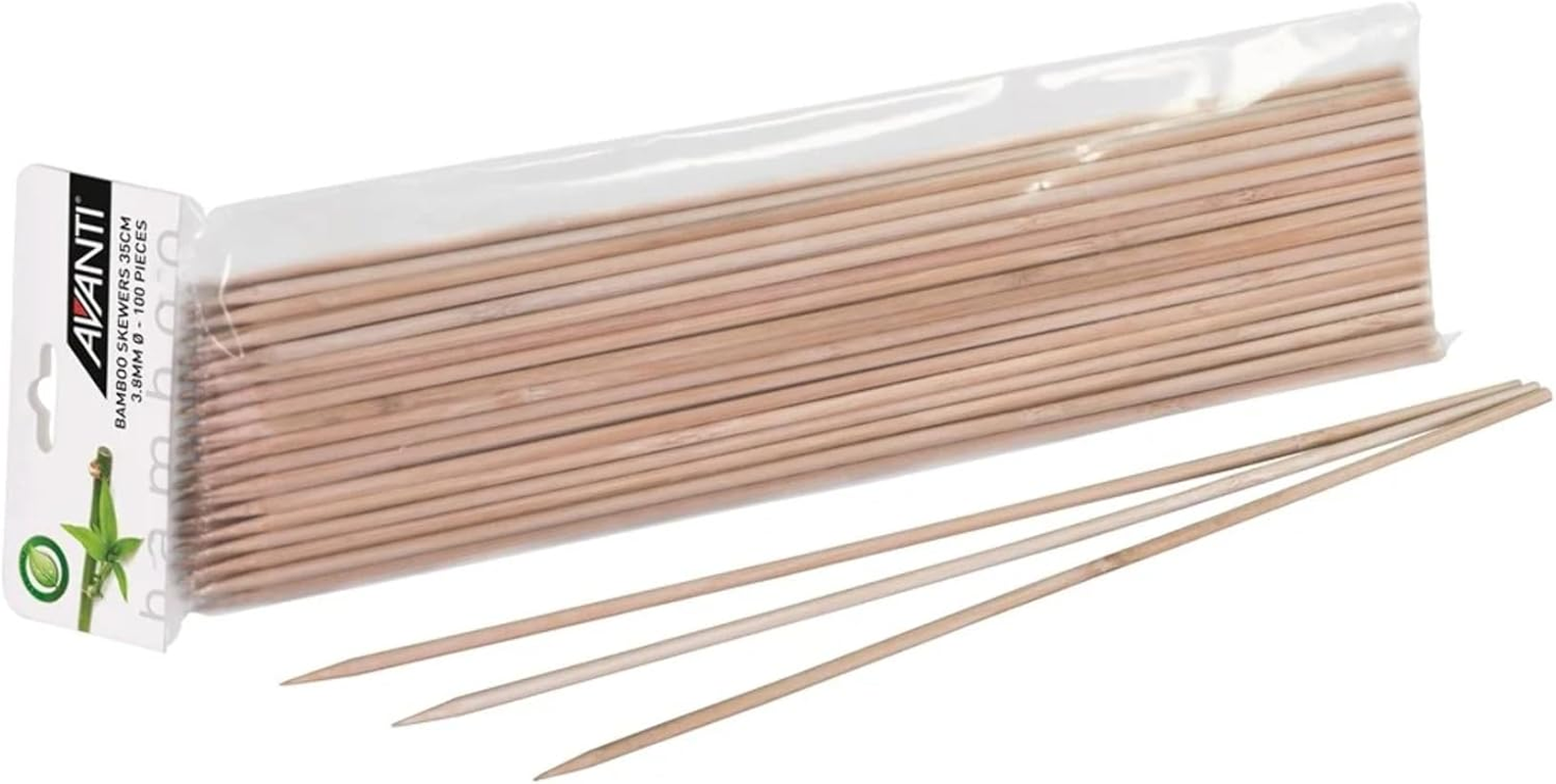 Avanti Bamboo Skewers 100-Pieces Set, 35 Cm Length image number 1