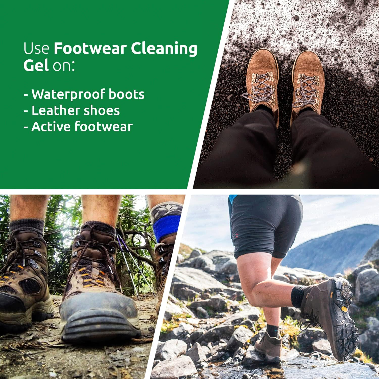 Nikwax Footwear Cleaning Gel Sponge on Cleaner for Waterproof Footwear image number 3