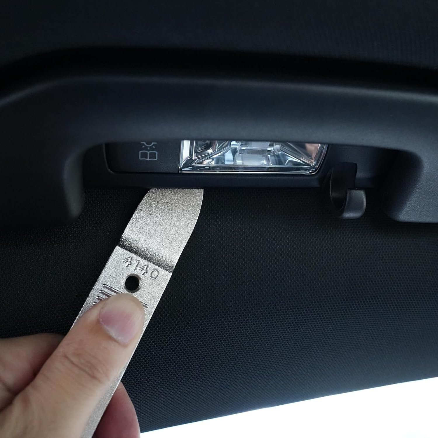 Yukihalu Pry Bar Tool 4140 Stainless Steel, Multi-Function Car Trim Removal Tool for Compact Panel, Bumper Retainer Clips, Auto Trim Interior, Sheet Metal, Fasteners