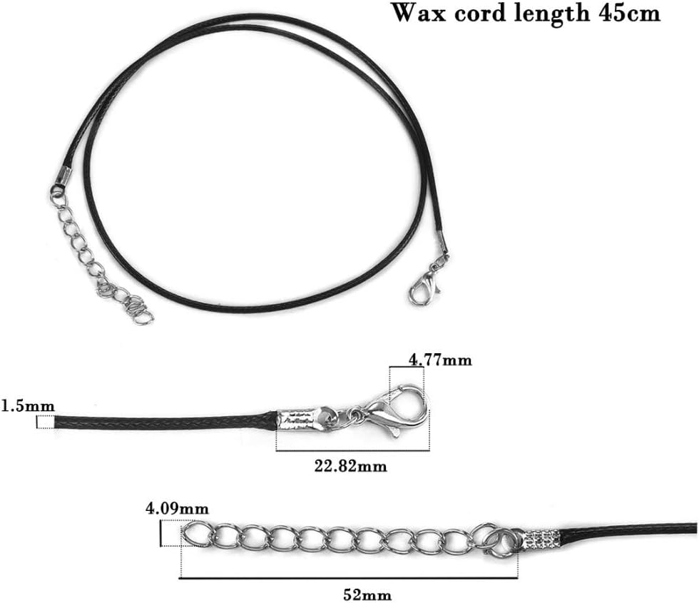 Yitaocity 30Pcs Pendant Trays, 5 Styles Heart round Square Teardrop Oval Blank Bezels Pendant Trays with 30Pcs Silicone Resin Mold +20 Pcs Necklace Cord for Crafting DIY Jewelry Making image number 1
