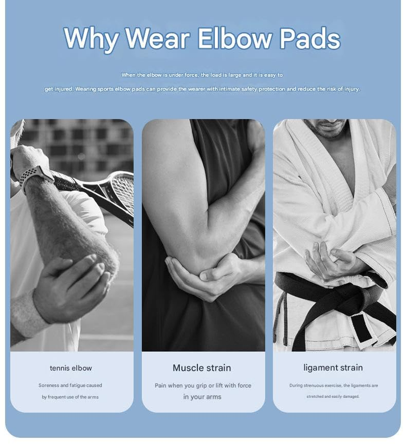 Venom Strapped Elbow Brace Compression Sleeve - Elastic Support for Tendonitis Pain Tennis Elbow Golfer'S Elbow Arthritis Bursitis Basketball Baseball Golf Lifting Sports Men Women (Grey, M -1 PC) image number 4