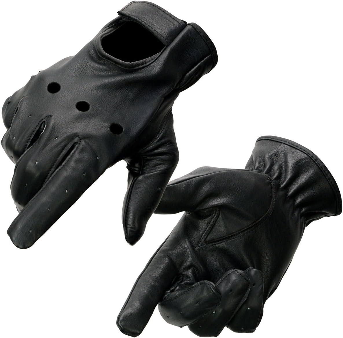 Shaf International Men'S Basic Driving Gloves (Black, Large) image number 6