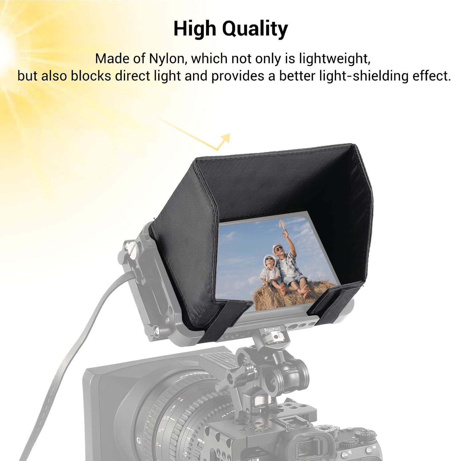 SMALLRIG Sun Hood for Atomos Ninja V Monitor, Sunshade for Ninja V Recorders- 2269 image number 2