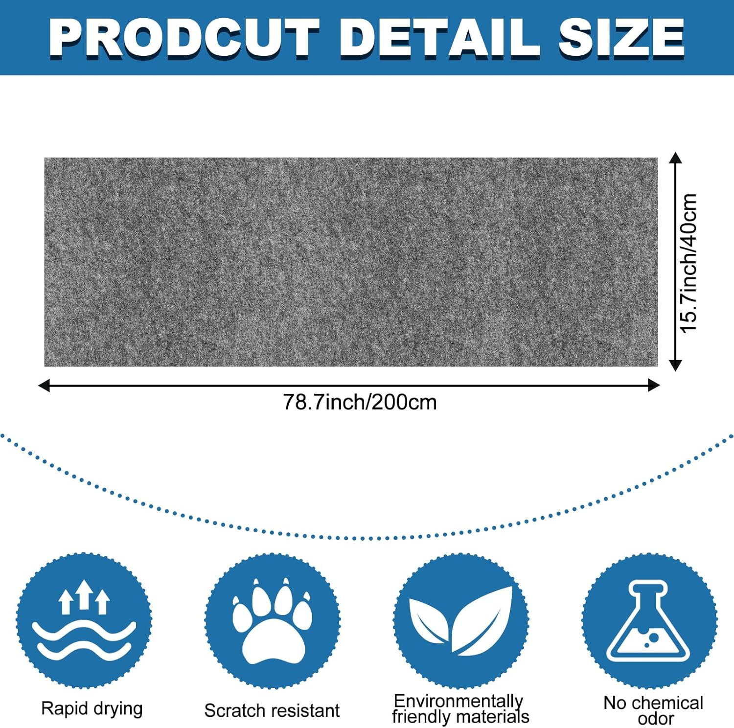 Rainmae 200 Cm X 40 Cm Self-Adhesive Trimmable Cat Scratching Mat, Cat Scratching Board, Cat Scratching Board, Cat Scratching Board, Cat Scratching Board, Cat Scratching Boards image number 6