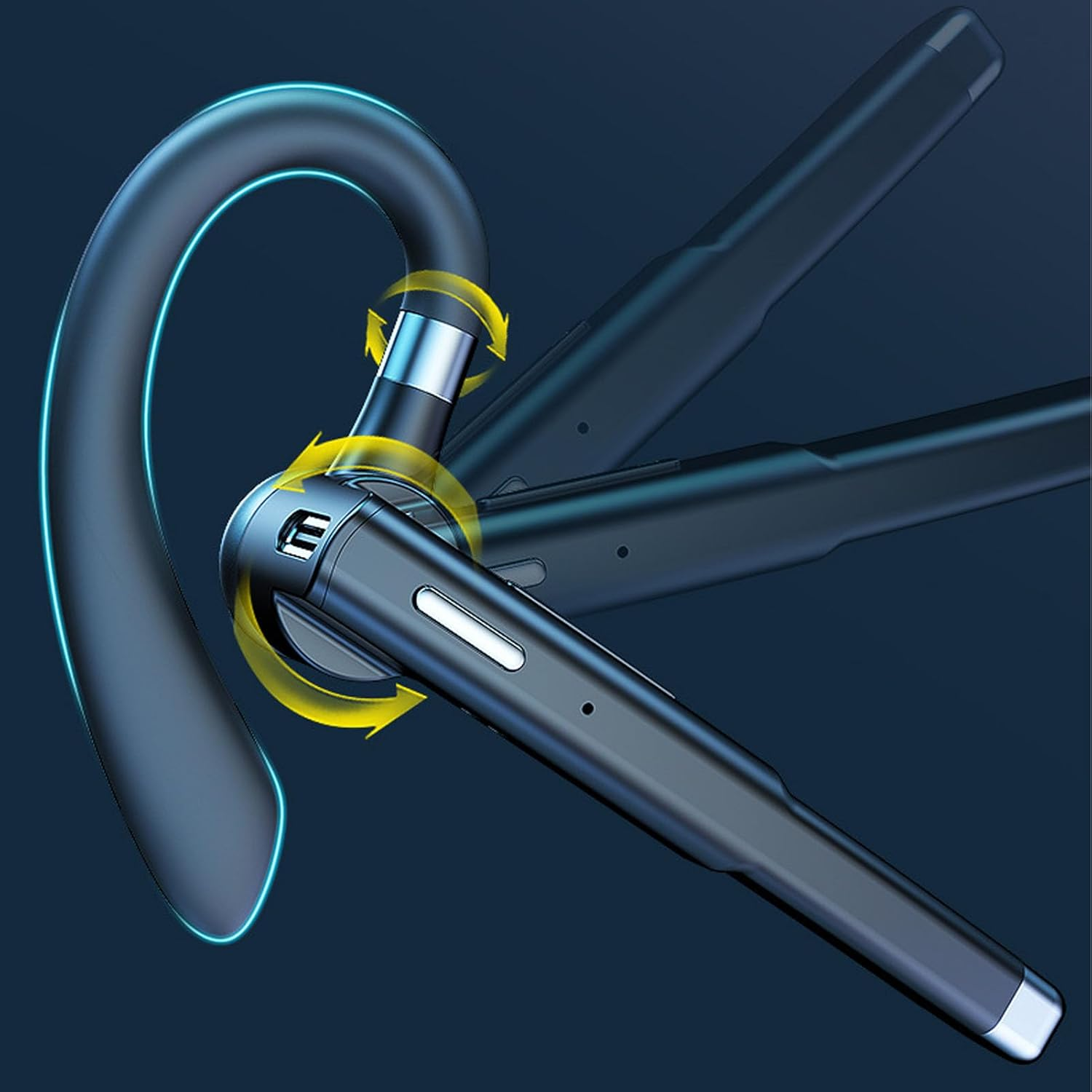 Goshyda 5.1 Earphones, Single Ear Noise Cancellation, Comfortable, Adjustable Headset for Driving image number 6