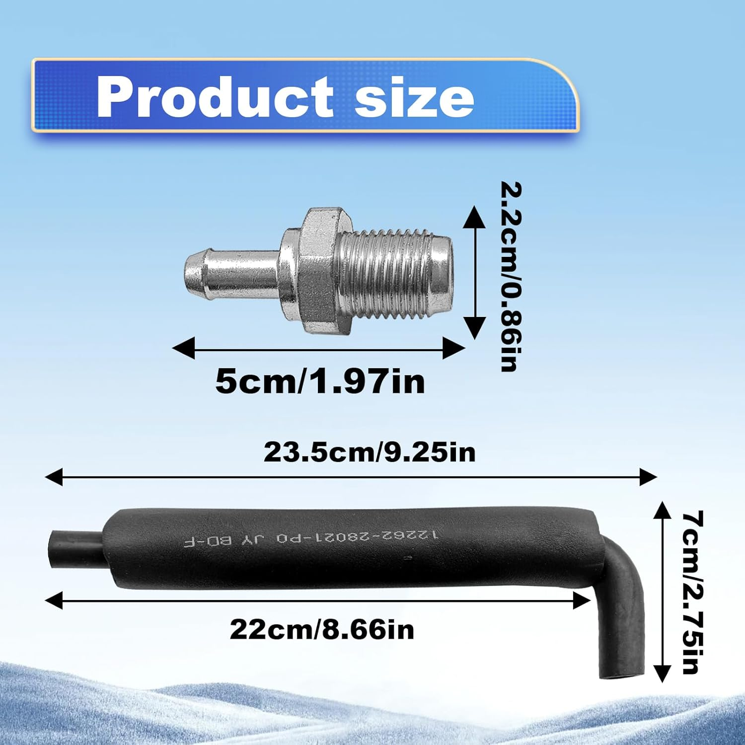 Toyota PCV Valve and Hose Kit - Compatible with Camry, Highlander, Scion Xb, Rav4, Solara, Corolla, Matrix; Lexus Hs250H PCV Hose image number 2