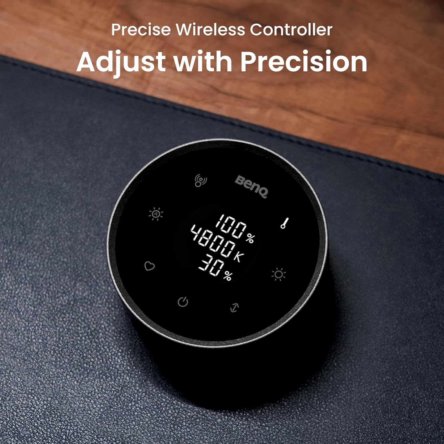 Benq Screenbar Halo 2 LED Monitor Lamp &ndash; Wireless Controller, Brightness and Colour Temperature Adjustable, Ergonomic Monitor Lighting, No Screen Reflections, Space Saving, USB Power Supply image number 1