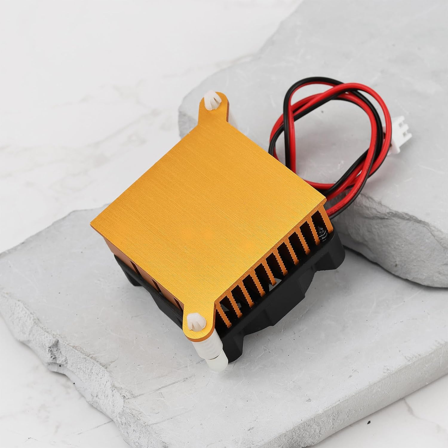 Create Idea Aluminum Radiator Fan XH2.54 DC5V 40Mm Compatible with Northbridge Chipset Cooling image number 2