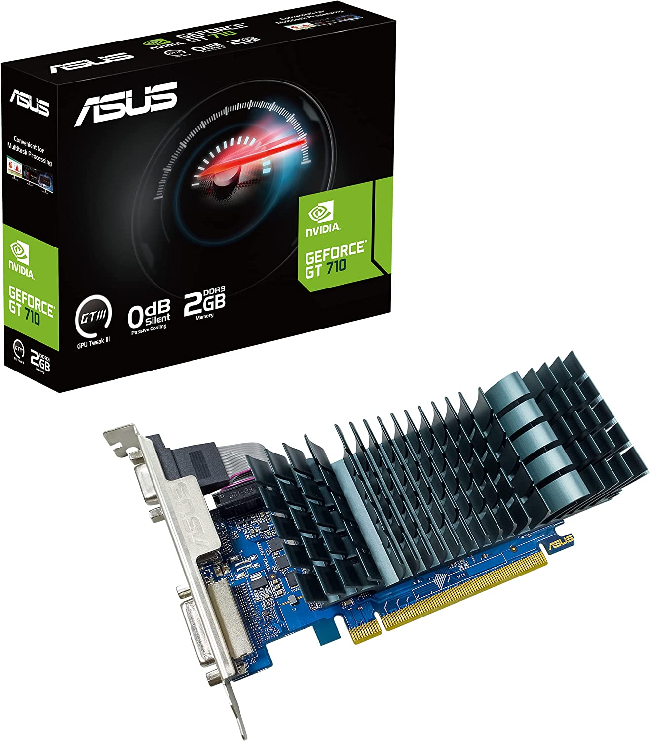 ASUS GT730-4H-SL-2GD5 Geforce GT 730 2GB GDRR5 with 4 X HDMI Ports and Single Slot for Silent Multi-Monitor Productivity image number 5
