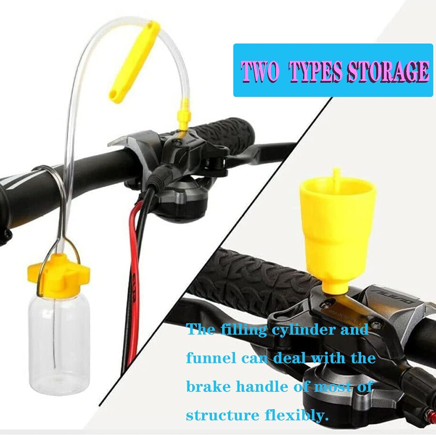 YUENTOEN Hydraulic Bike Bicycle Oil Disc Brake Bleed Kit Tool, Mountain Bike Brake Change Hydraulic Kit for Shimano, Magura, Tektro, Sram Series image number 2