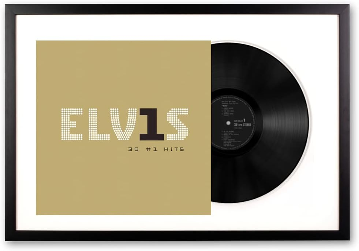Vinyl Art Elvis Presley Elvis 30#1 Hits Memorabilia Framed image number 2
