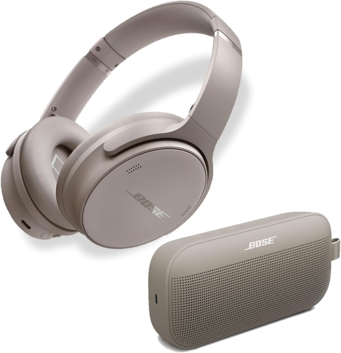 Bose Sandstone Audio Duo - Quietcomfort Noise Cancelling Headphones & Soundlink Flex (2Nd Gen) Portable Speaker image number 3