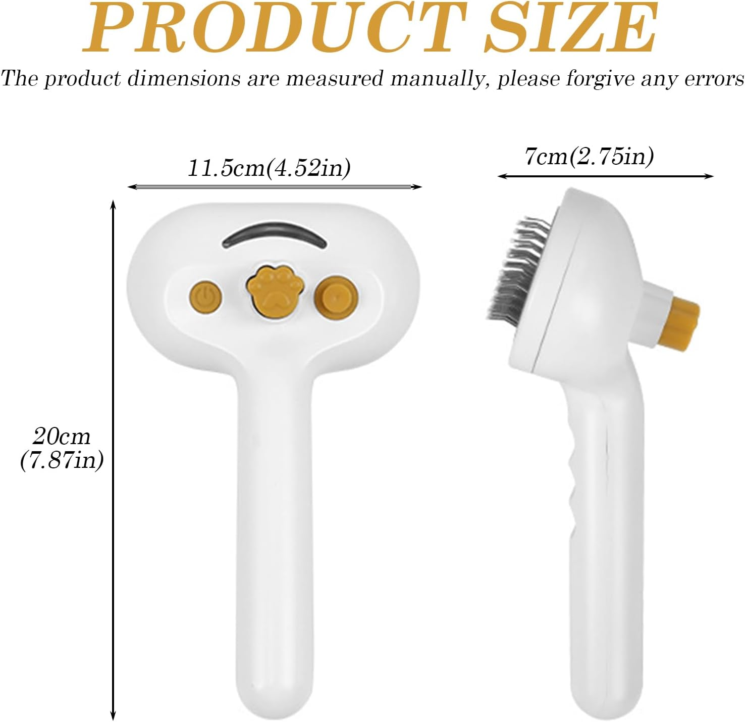 Spray Comb for Cats Hairy Cats: WIYETY Cat Brush with Steam Spray, Dog Brush with Water Tank, Pet Spray Hair Comb, Cat Grooming Brush, Clean Pet Hair Brushes for Dogs and Cats image number 2