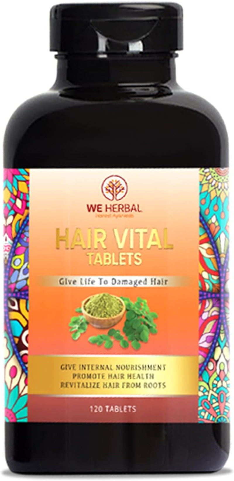 Hair Vital Tablets &ndash; Promotes Hair Growth, Reduces Hair Fall, Improves Hair Health, 120 Tablets image number 1