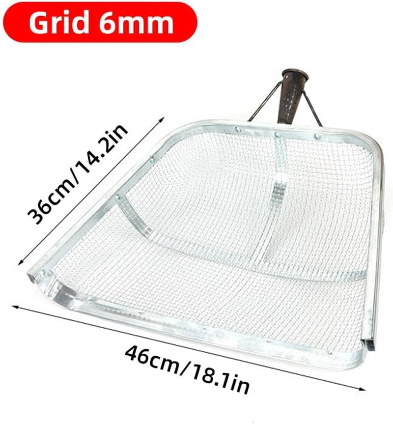 AIMALL Soil Sieve Mesh for Gardening, Stainless Steel Soil Strainer with Handle, 3 Sizes for Soil, Corn, Peanut, Grain and Agricultural Use (4Mm, 6Mm, 12Mm Grids) image number 4